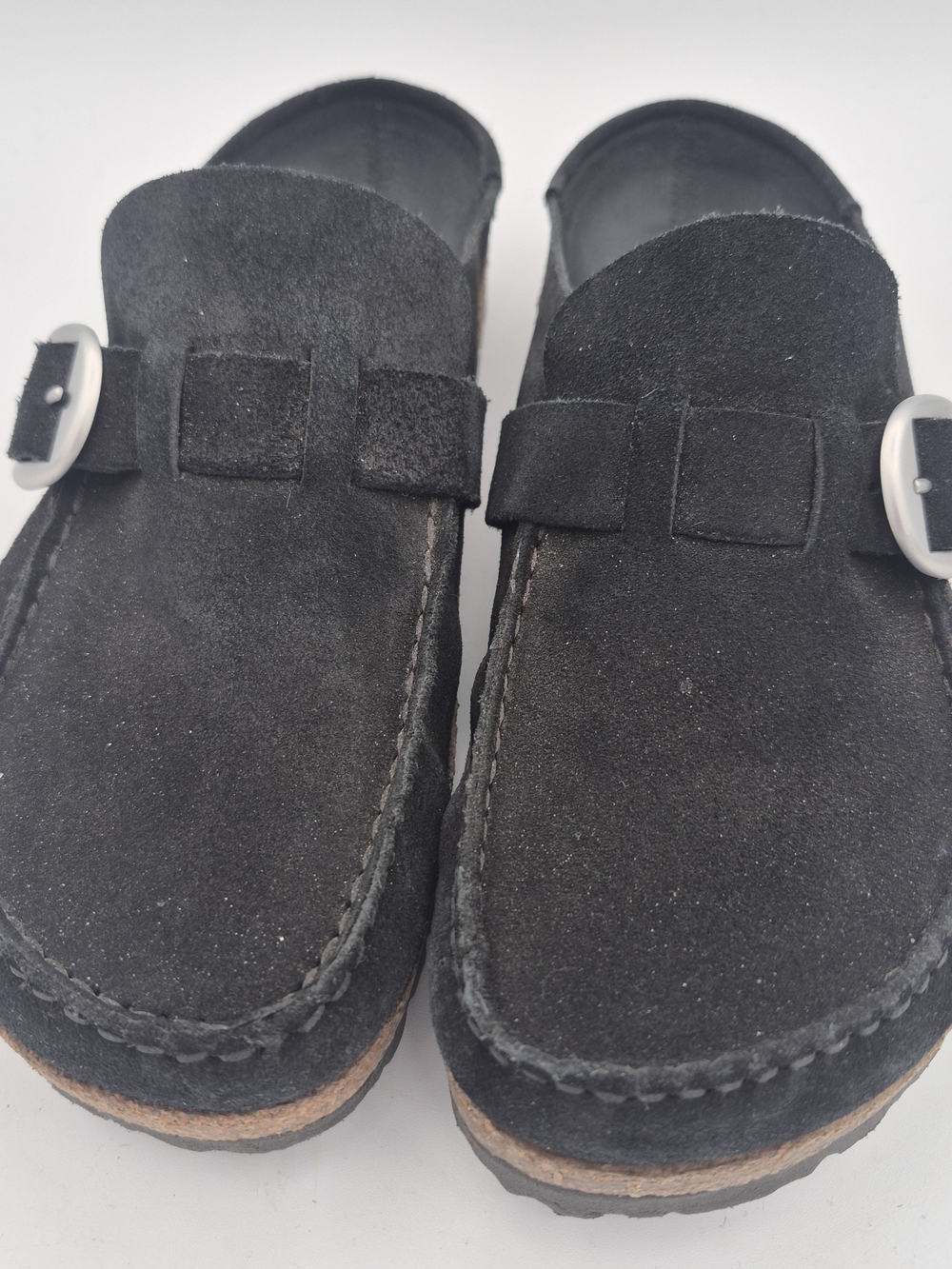 Brikenstock Black Suede Clogs Sz 41